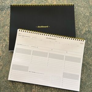 NEW! TWO Ink+Volt Black Spiral Dashboard Notepad